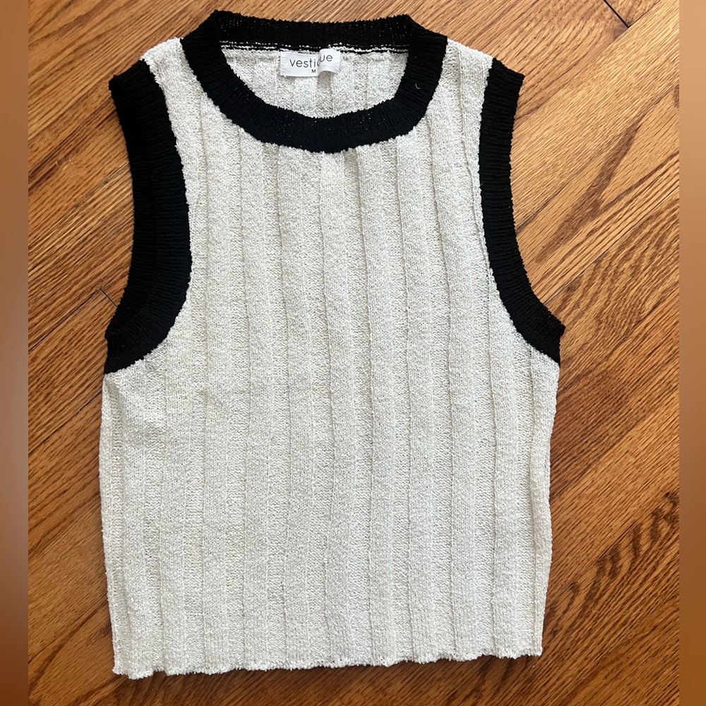 Ribbed sweater tank